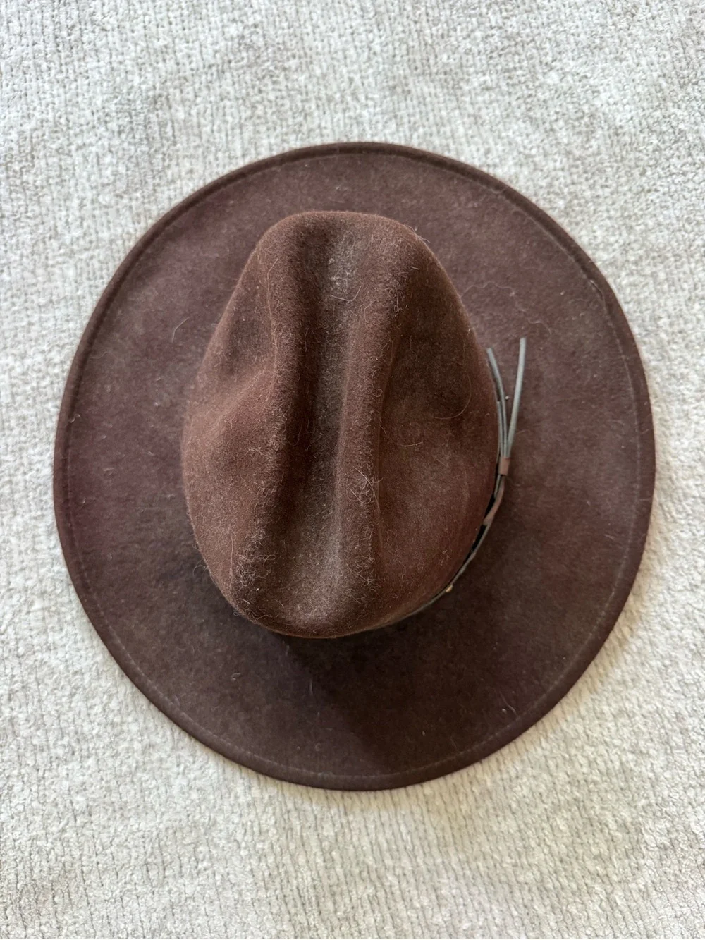 Bailey Brown Wool Western Cowboy Hat‎ Large Made In USA Vintage Classic